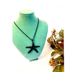 Black Starfish Necklace
